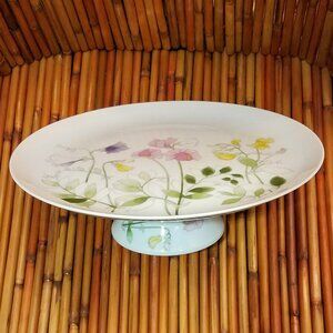 Vintage Floral Pedestal Cake/Dessert Stand